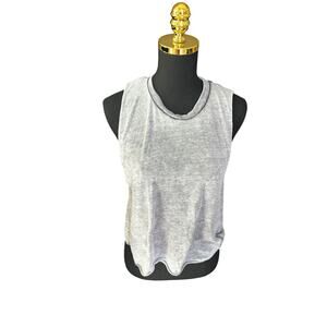 Brandy Melville John Galt Gray Y2K Tank Top Size Small Oversized